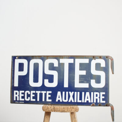 Vintage French Enamel Post Office Sign