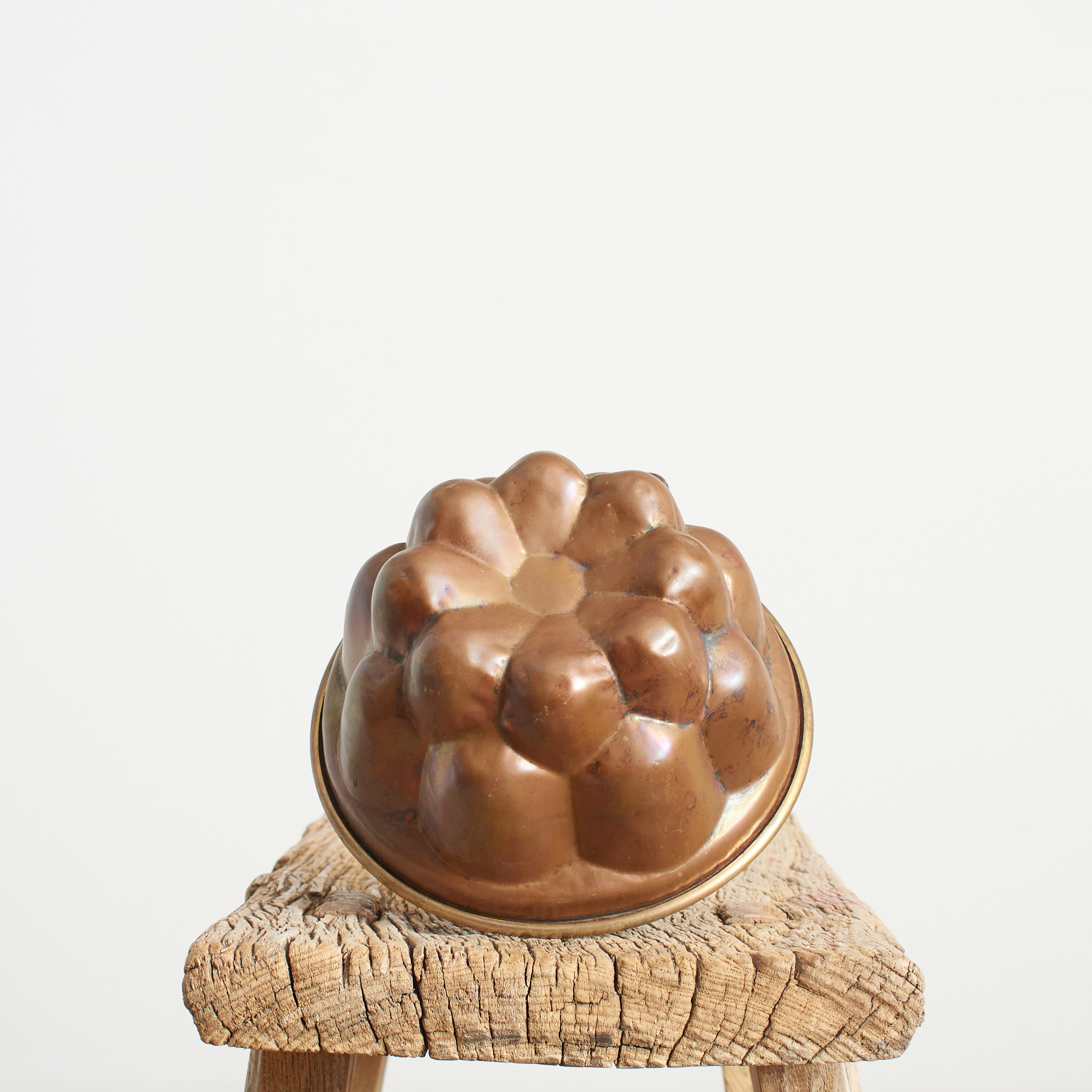 Antique Copper Jelly Mould - D