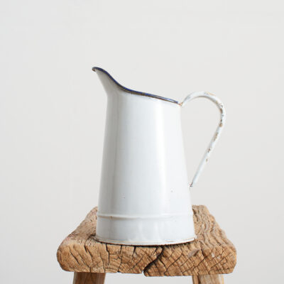 Vintage French Enamel Milk Jug