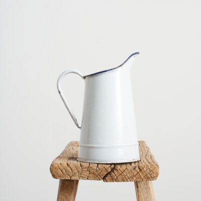 Vintage French Enamel Milk Jug