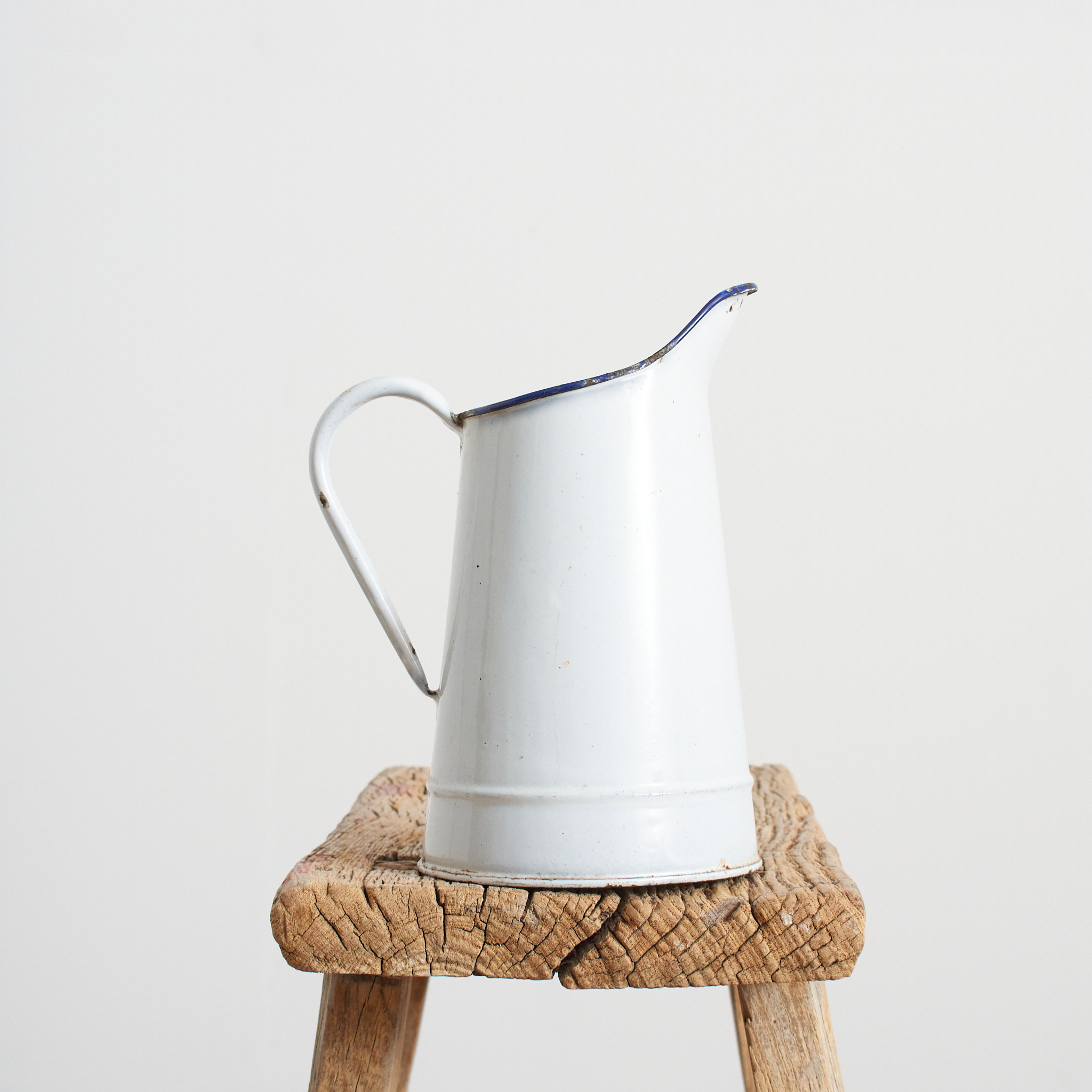 Vintage French Enamel Milk Jug