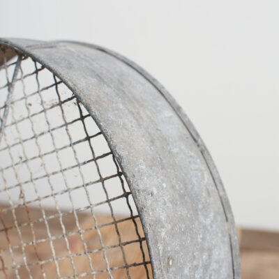 Vintage Metal Garden Riddle Sieve