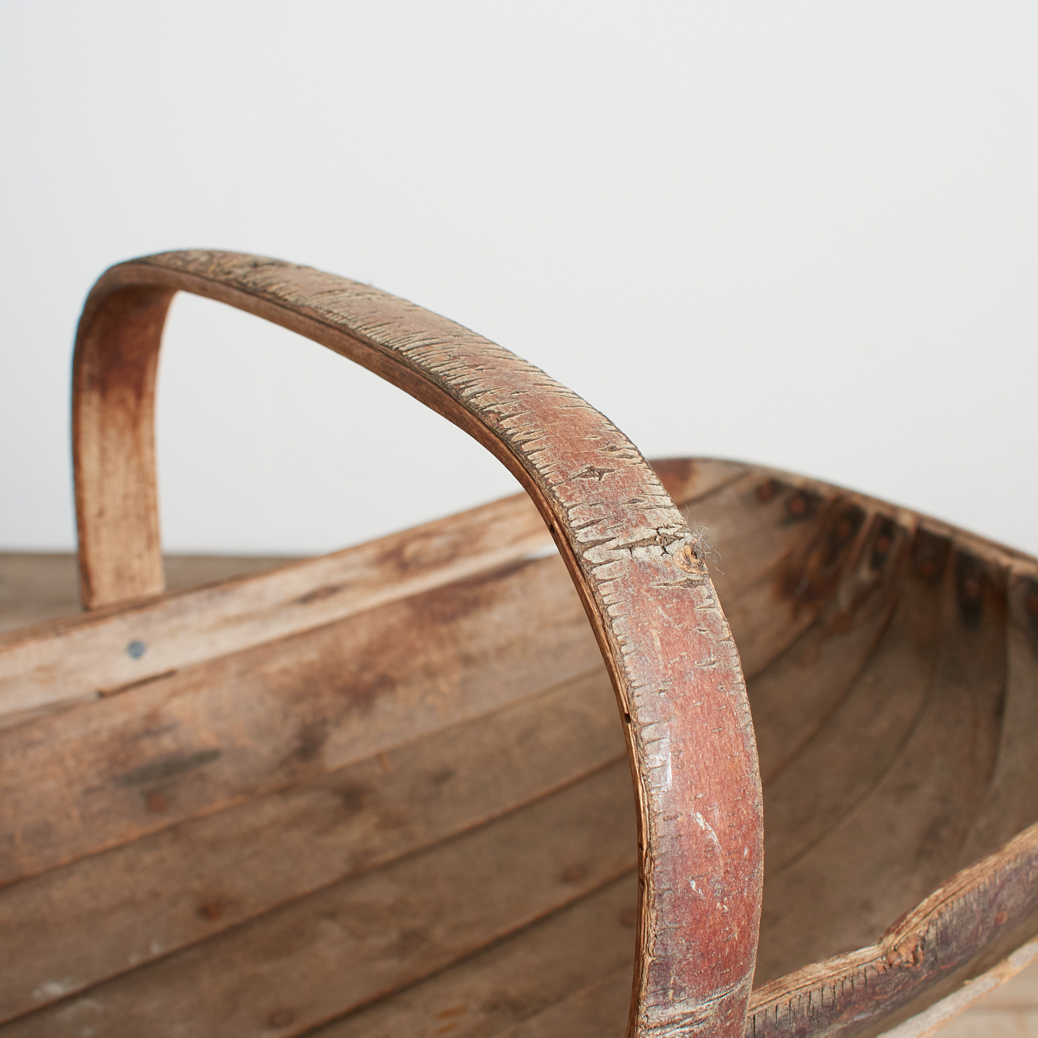 Antique Suffolk Wooden Garden Trug - A