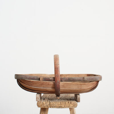Antique Suffolk Wooden Garden Trug - A