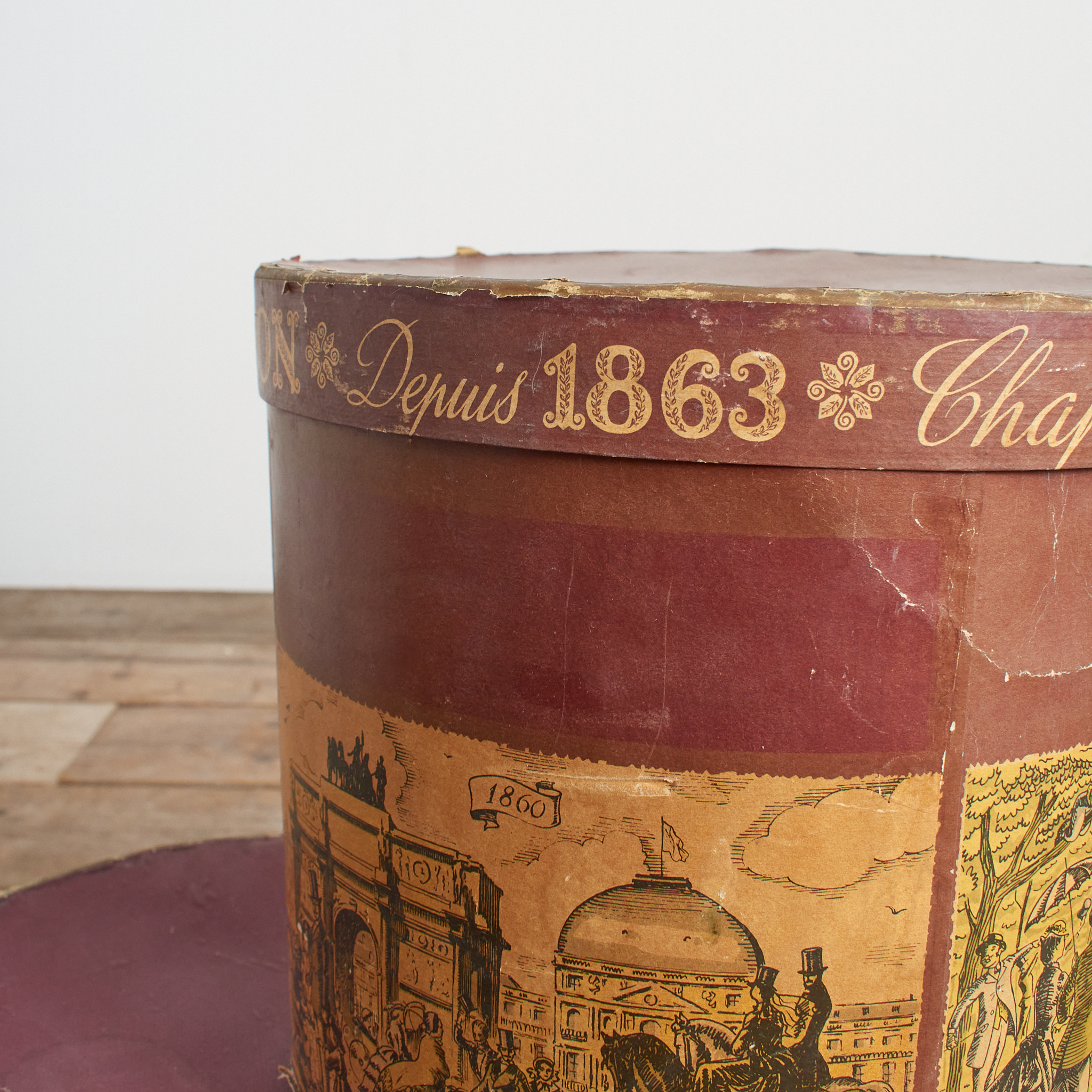 Set of three 19th Century French Hat Boxes