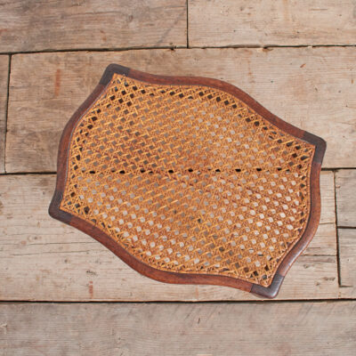 Small Antique French Cane Foot Stool