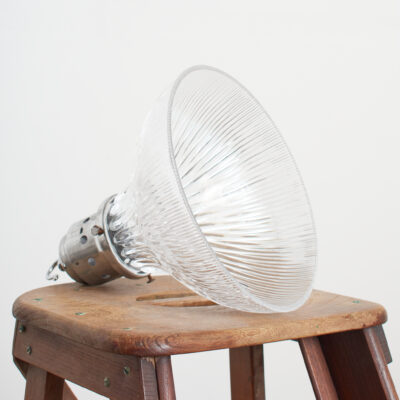 Antique Reclaimed Glass Holophane Pendant Light – AE
