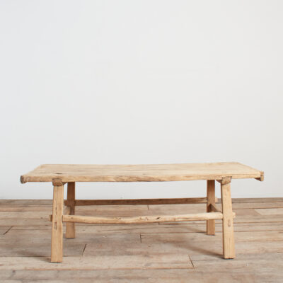 Antique Rustic Elm Coffee Table - BC