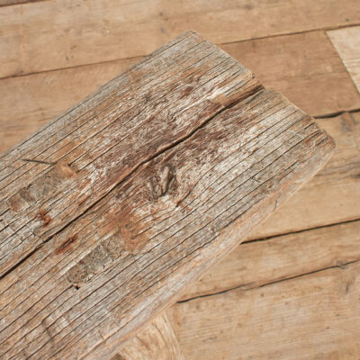 Antique Reclaimed Rustic Wooden Hallway Pig Bench -DC