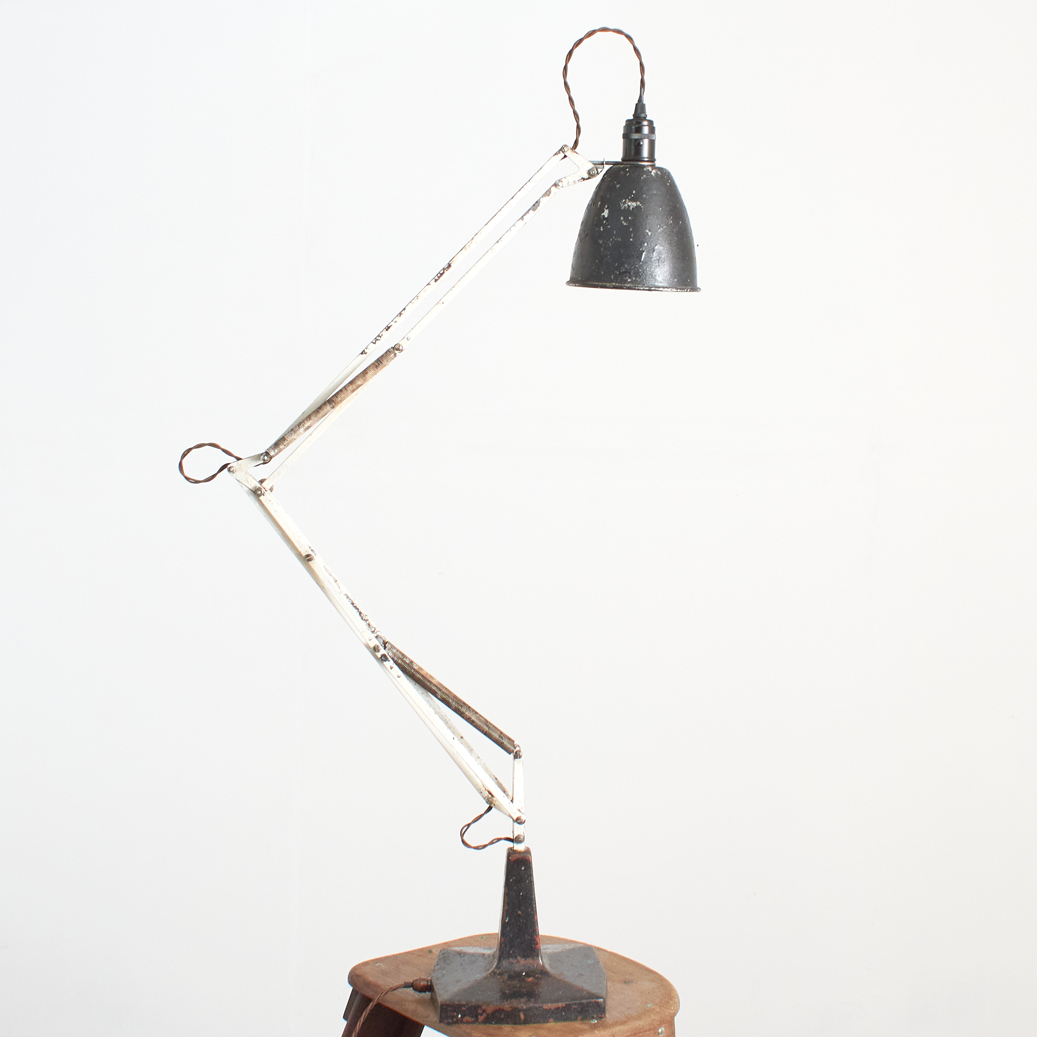 Original Antique Anglepoise Desk Lamp 1208 Model By Herbert Terry & Sons - A
