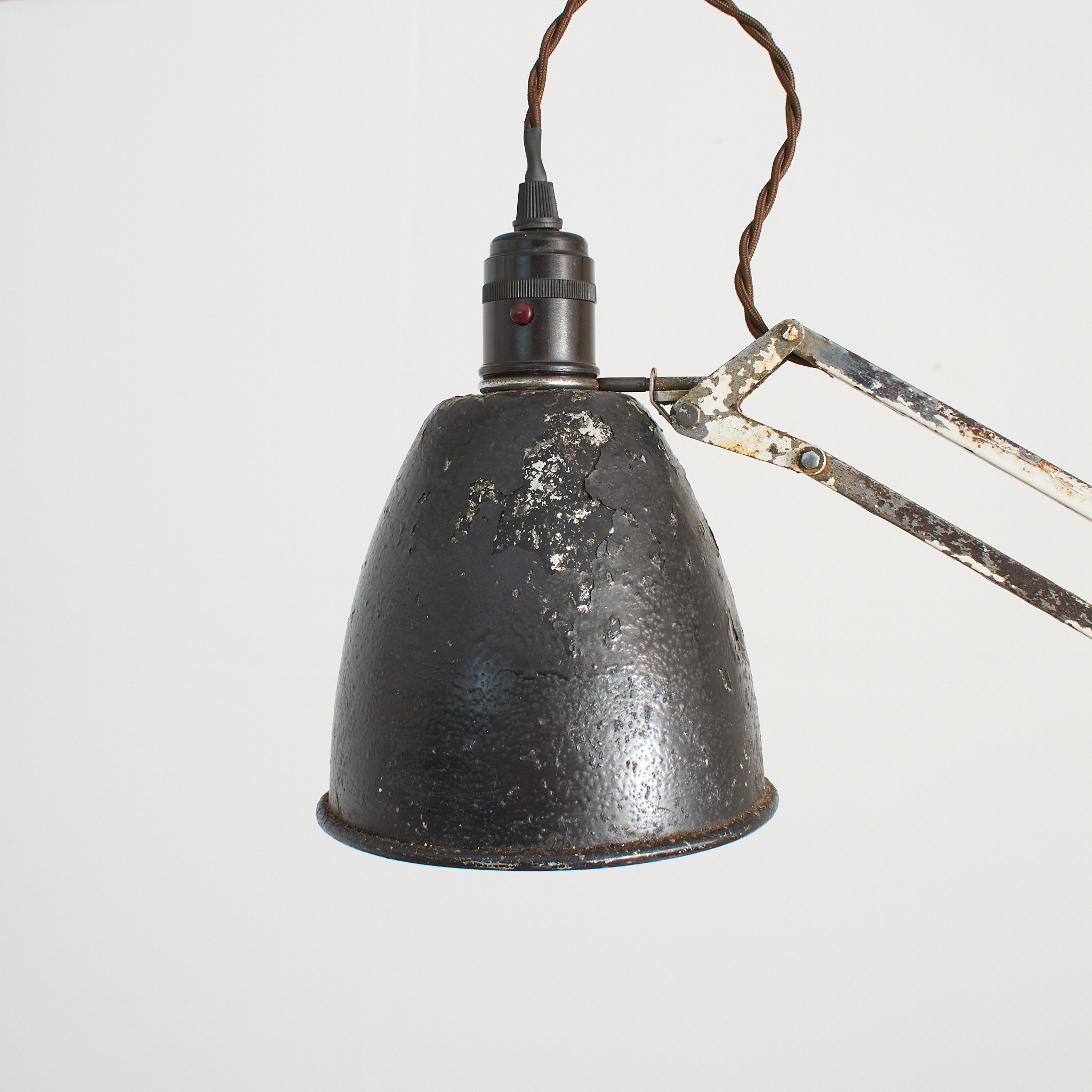 Original Antique Anglepoise Desk Lamp 1208 Model By Herbert Terry & Sons - A