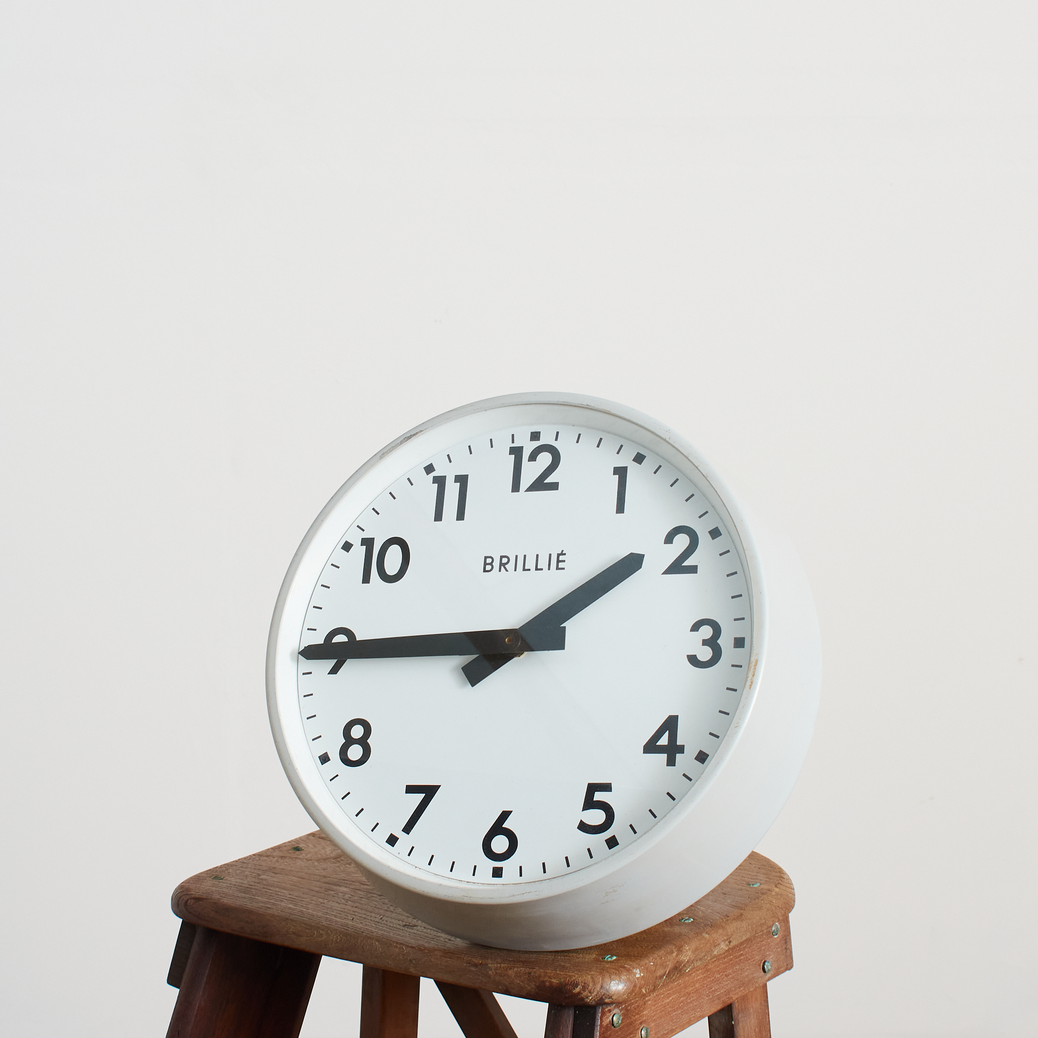 Large Antique Brillie French Kitchen Wall Clock - C | Mayfly Vintage