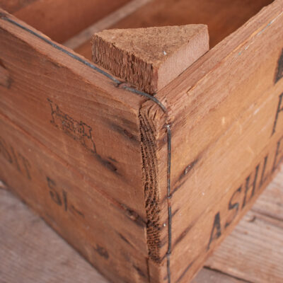 Vintage Wooden Apple Crate- A