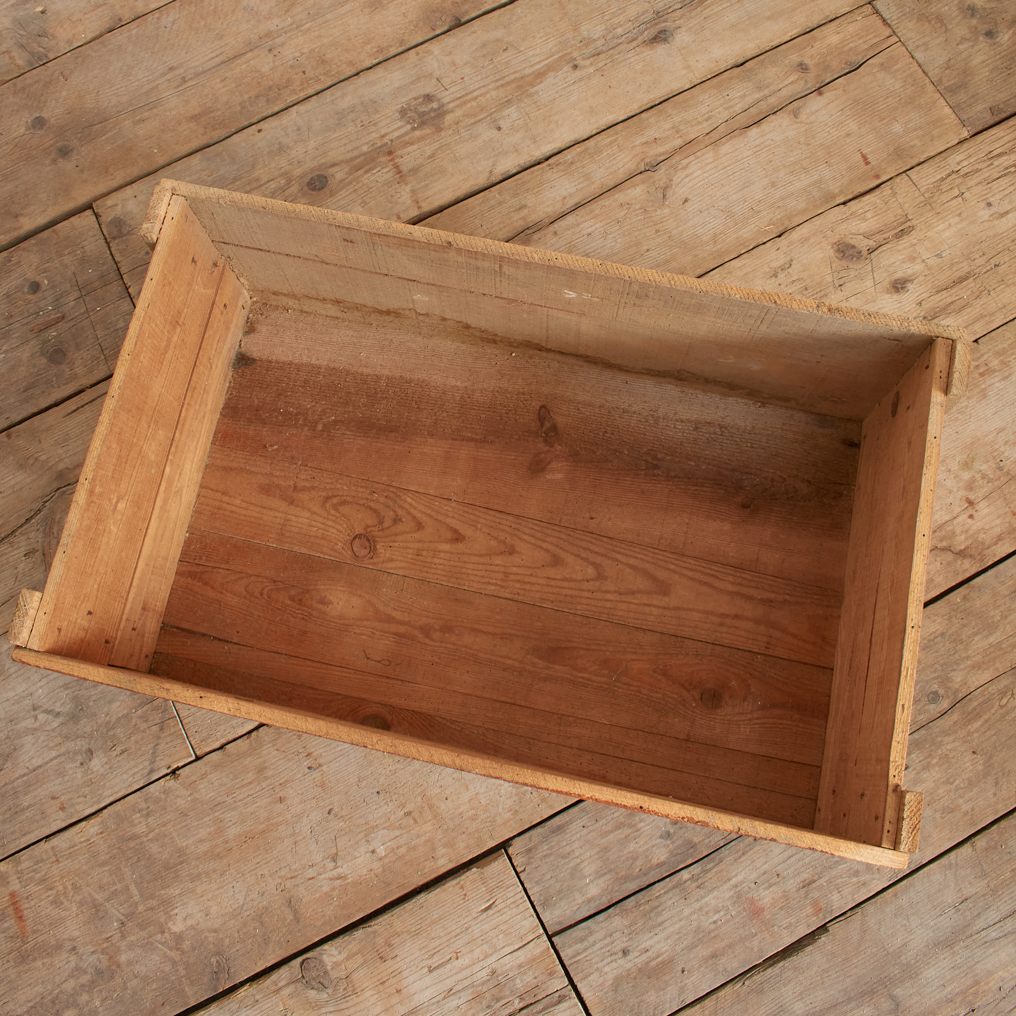 Chocolat Poulain Antique Storage Crate - Red - B