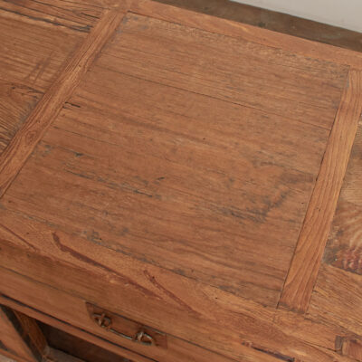 Antique Rustic Elm Haberdashery Kitchen Island Storage Sideboard - H