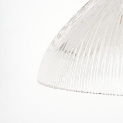 Antique Reclaimed Glass Holophane Pendant Light – AK