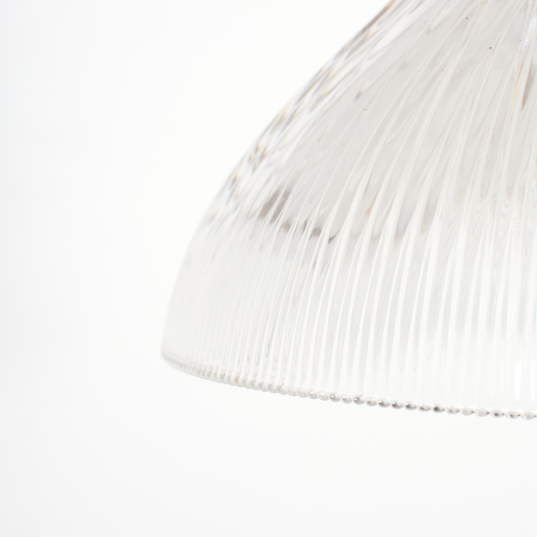 Antique Reclaimed Glass Holophane Pendant Light – AK