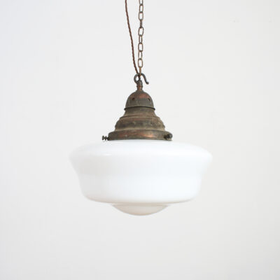 Antique Church Opaline Pendant Light - AV