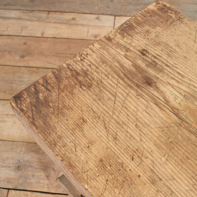 Small Antique Elm Lamp Side Table