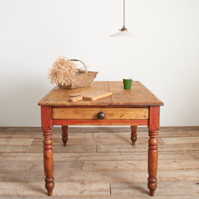 Antique Victorian Farmhouse Kitchen Table