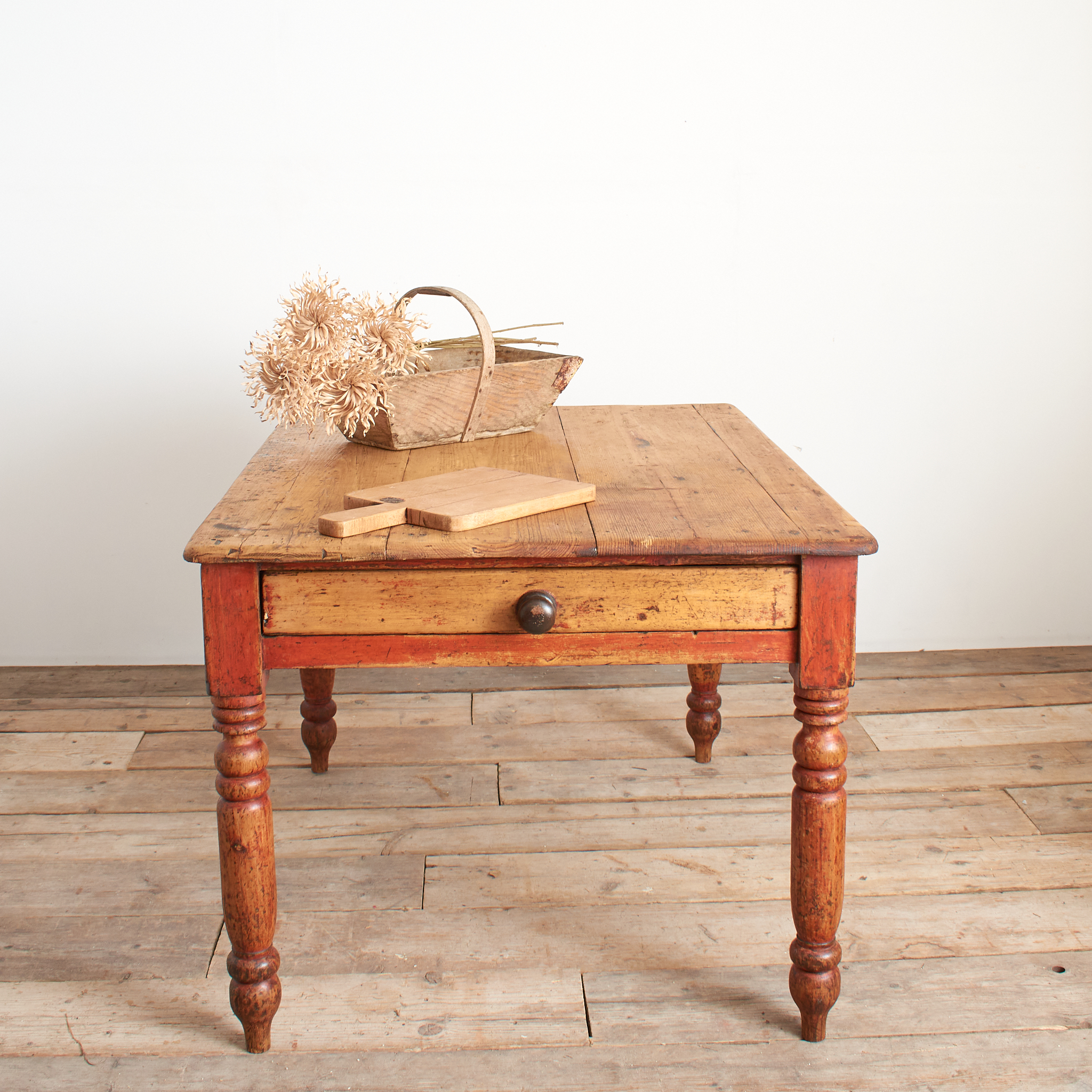 Antique Victorian Farmhouse Kitchen Table