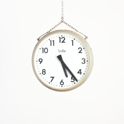 Antique Brillie French Double Sided Kitchen Clock