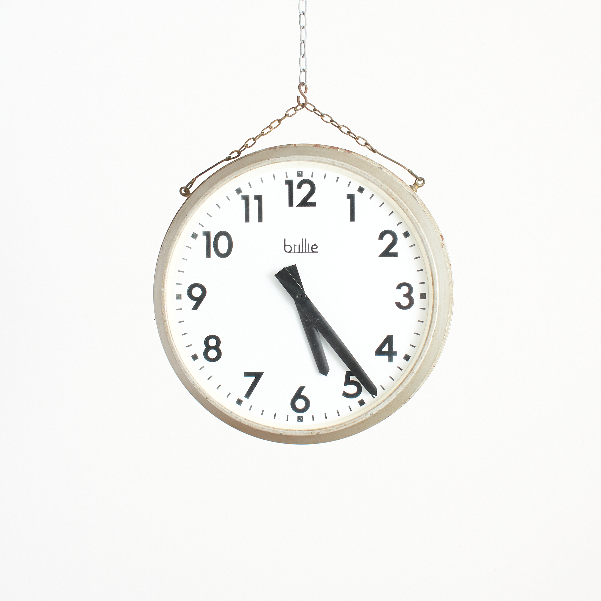 Antique Brillie French Double Sided Kitchen Clock