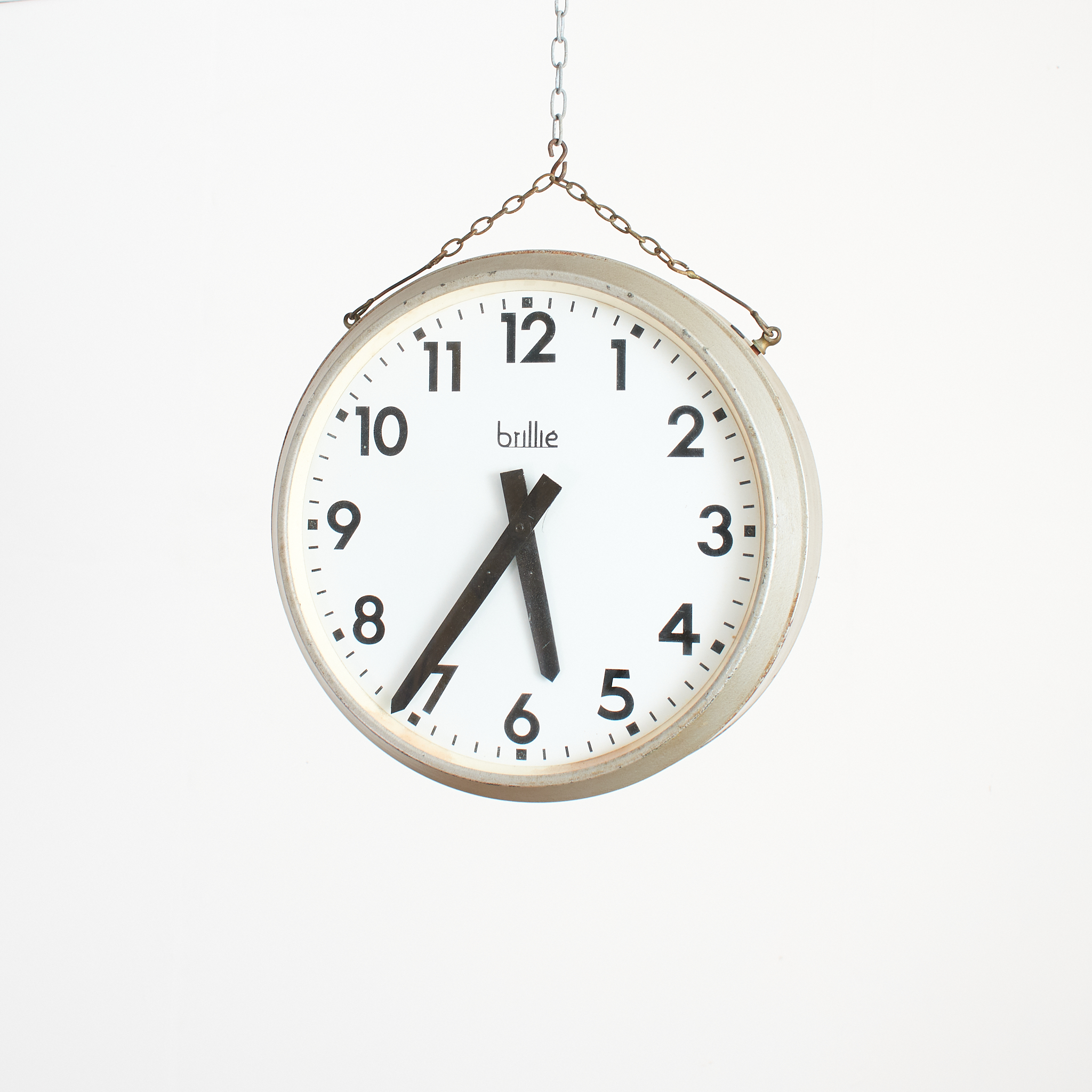 Antique Brillie French Double Sided Kitchen Clock