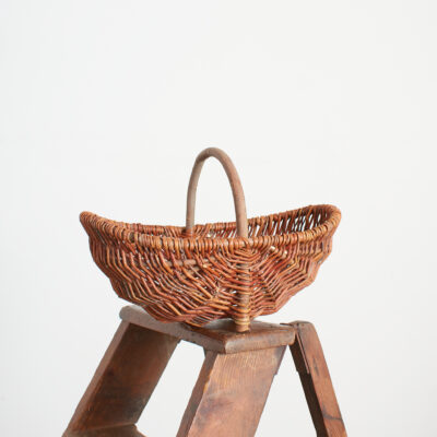 Small Vintage Wicker Garden Basket