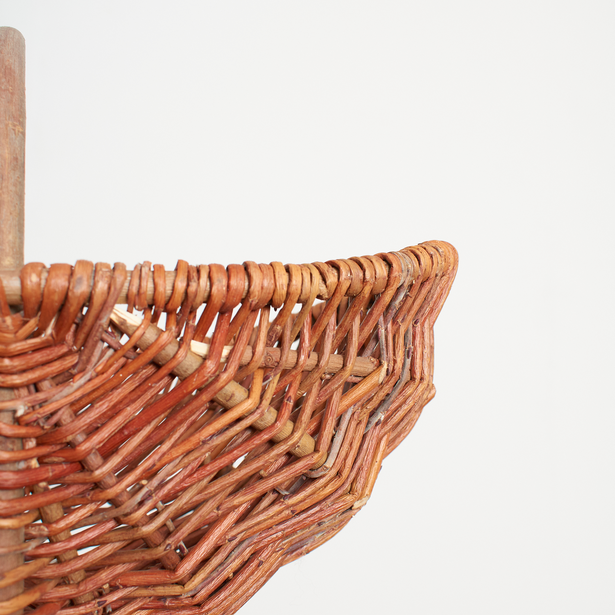 Small Vintage Wicker Garden Basket