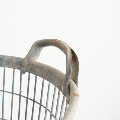 Small Vintage Rustic Wire Storage Potato Basket - C