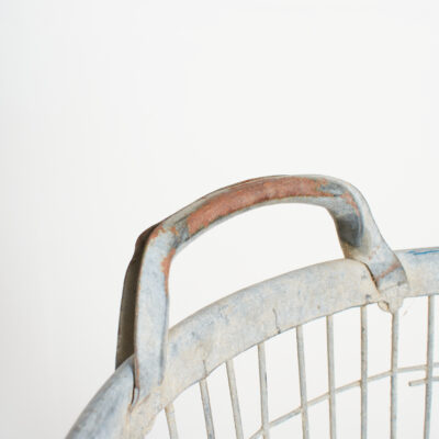 Small Vintage Rustic Wire Storage Potato Basket - C