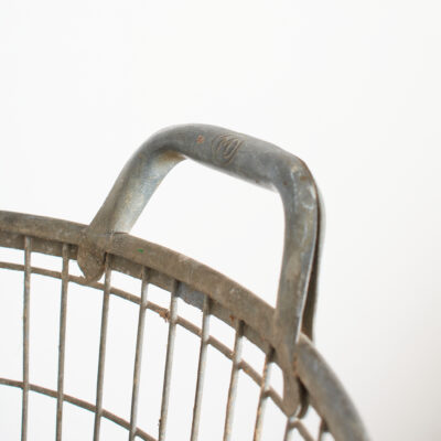 Large Vintage Rustic Wire Storage Basket - D