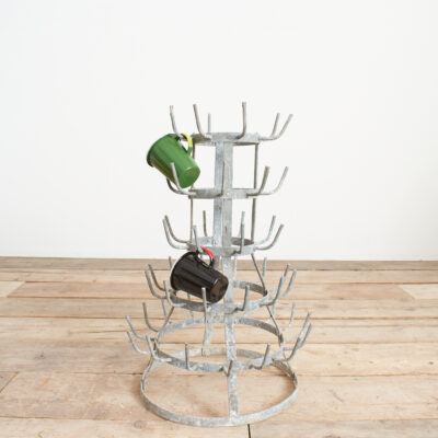 Vintage French Bottle Drying Rack- D
