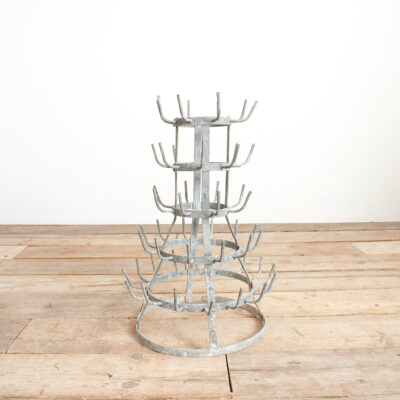 Vintage French Bottle Drying Rack- D