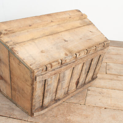 Antique French Champagne Wooden Trug Planter - A