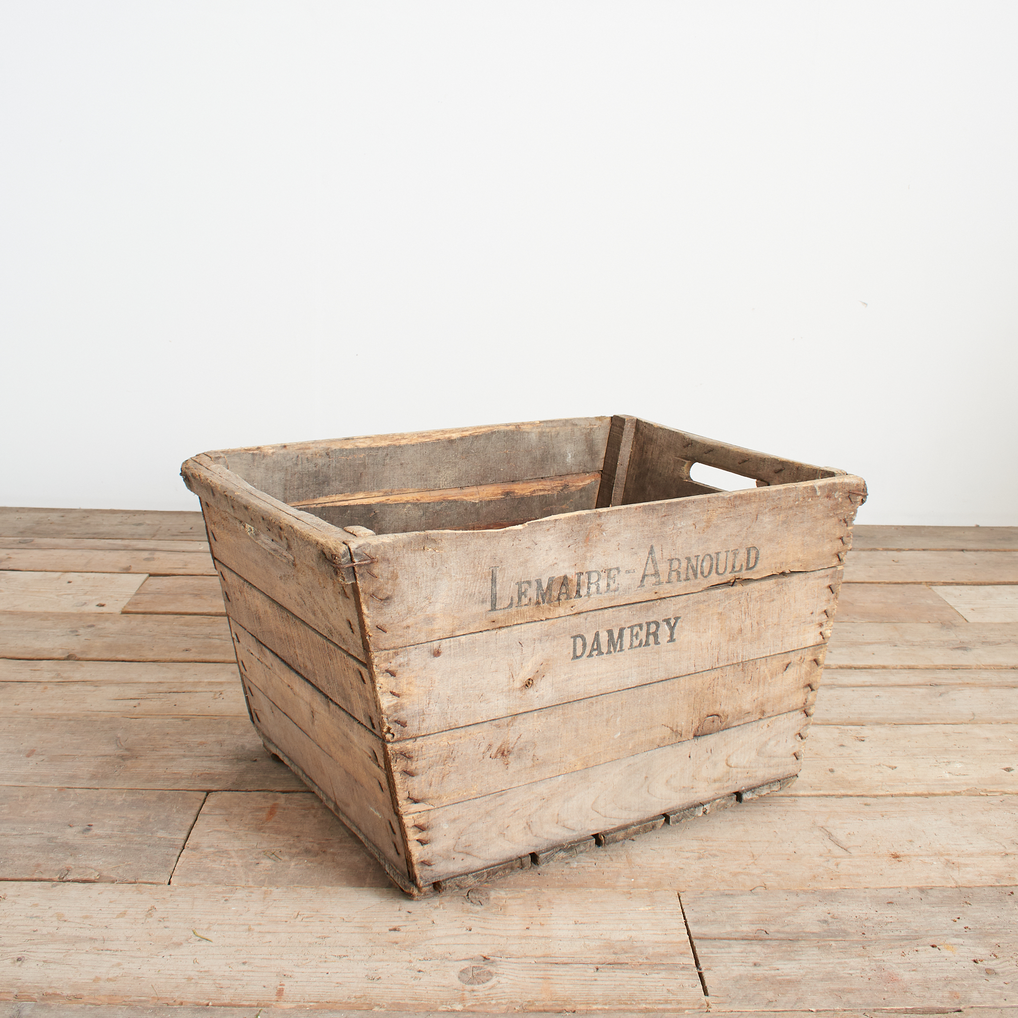 Antique French Champagne Wooden Harvest Crate – C