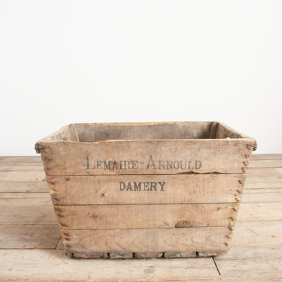Antique French Champagne Wooden Harvest Crate – C