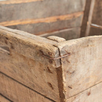 Antique French Champagne Wooden Harvest Crate – C