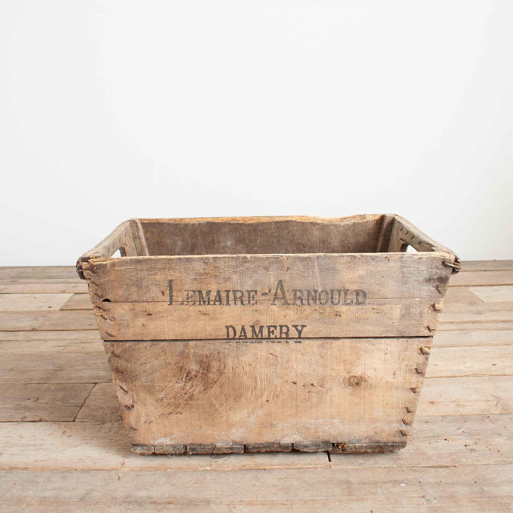 Antique French Champagne Wooden Harvest Crate – C